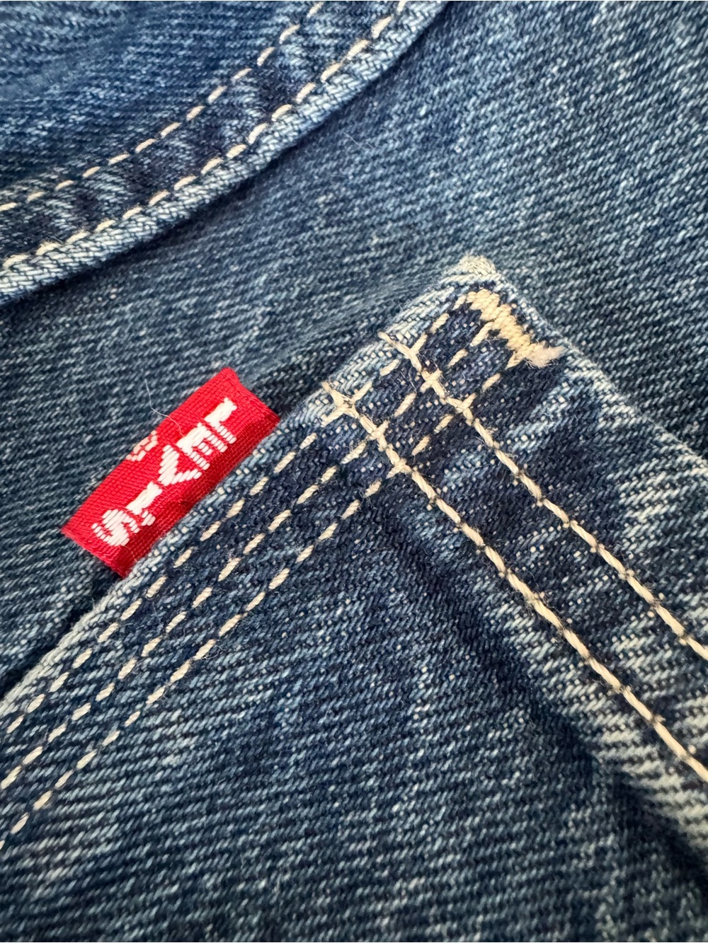 Levi's Ribcage Straight Belt Loop Big E Size 28x27 Button Fly Retro Grunge - Picture 4 of 15